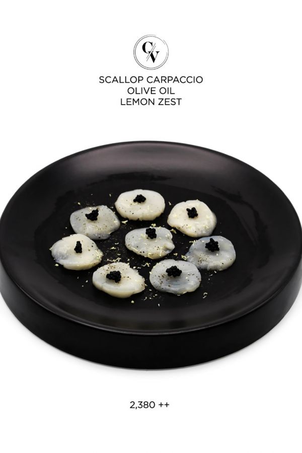 Caviar Cafe : Scallop Carpaccio Olive Oil Lemon Zest